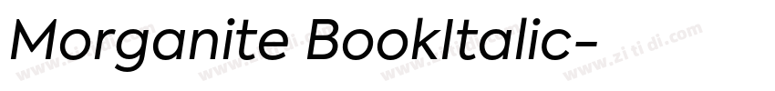 Morganite BookItalic字体转换